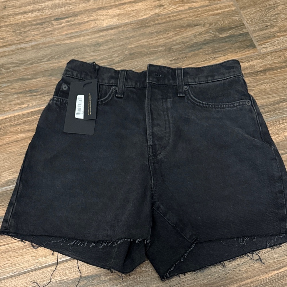 rag & bone Black Maya Jean Shorts